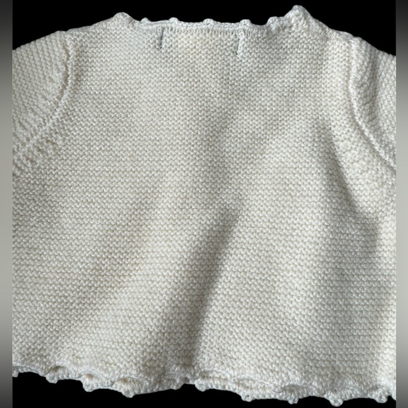 BURBERRY***100% wool Ivory Knit Cardigan***1 Mo. $389 - Picture 4 of 4